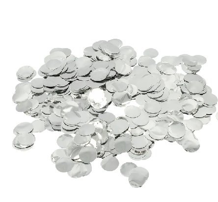 Silvester Konfetti Metallic silber, 30g