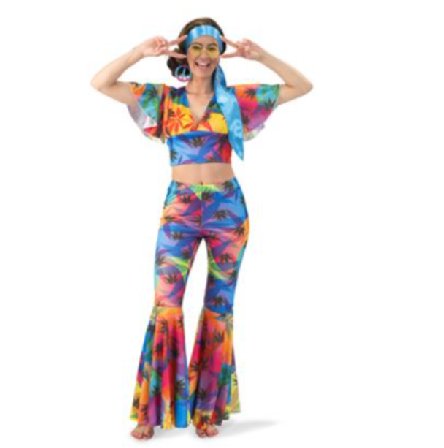 Frauen Retro Hippie Anzug, 40/42