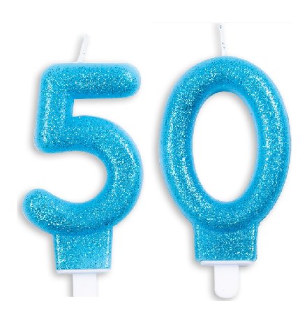 Tortenkerze zum 50.Geburtstag