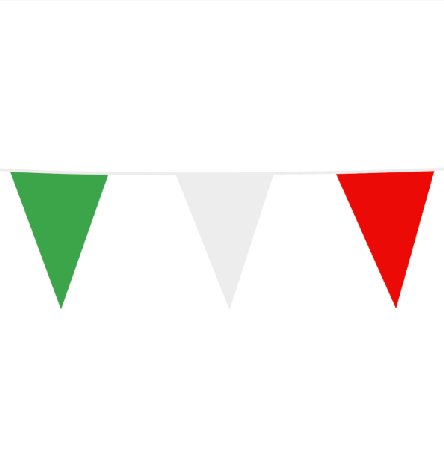 Italien Wimpel 10m gr�n-wei�-rot