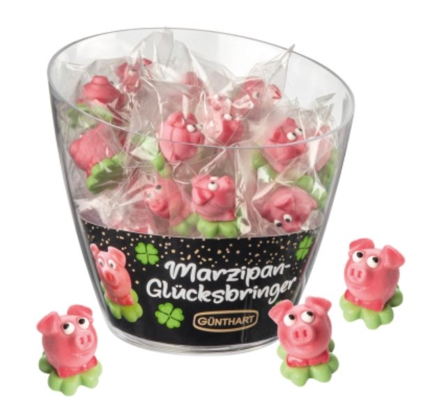 Marzipan Glcksschweinchen