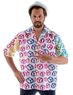 Fun Shirt Peace - Hemd, Gr. 48/50