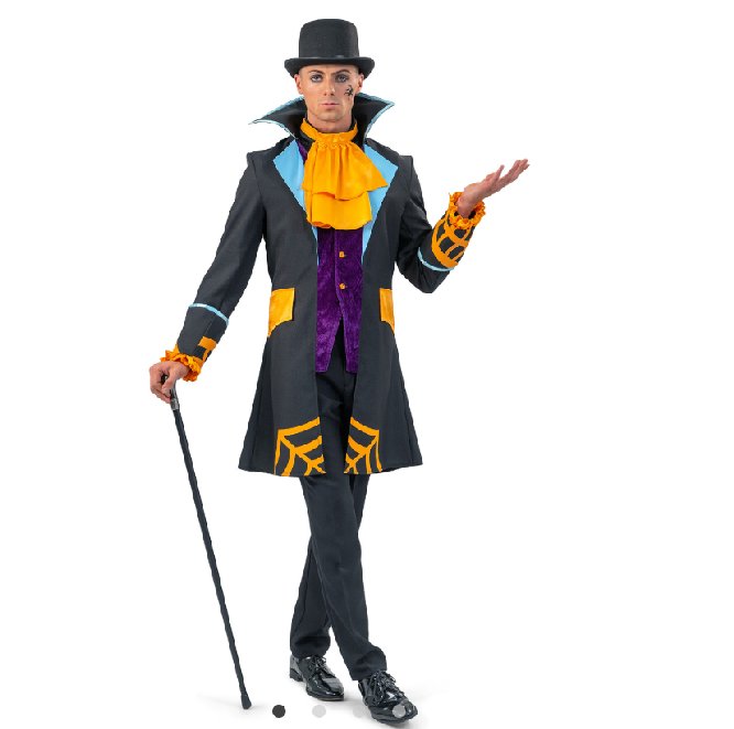 Halloween Frack mit Jabot, 56-58