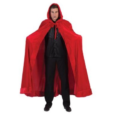 Umhang rot mit Kapuze