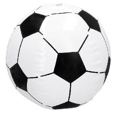 Aufblasbarer Fuball, 25 cm