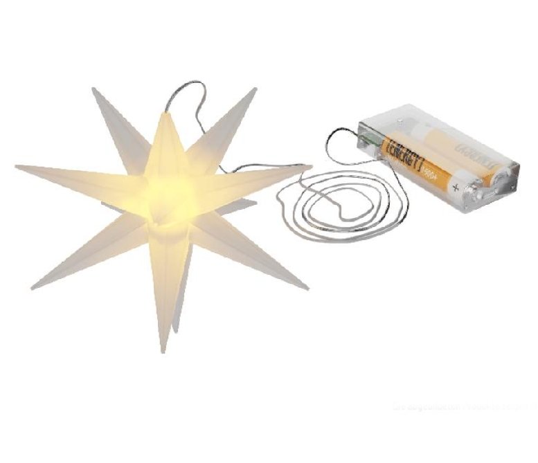 Stern als Dekolicht mit Batterie