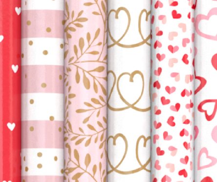 Geschenkpapier LOVE - 2m x 70 cm