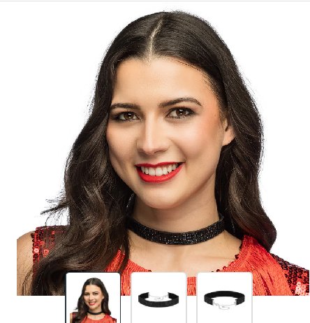 Choker Halsband schwarz