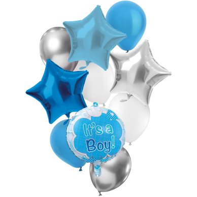 Luftballon Bausatz zur Geburt - Junge