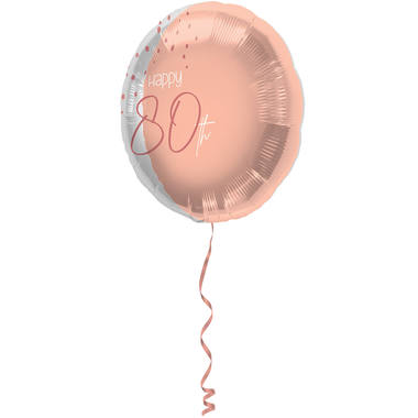 Folienballon Elegant Lush Blush 80 Jahre