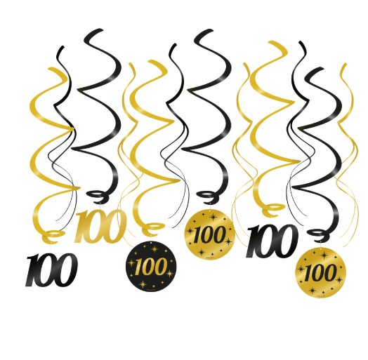Party Dekoration XXL zum 100.