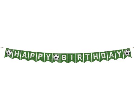 Fu�ball Girlande Geburtstag, 6m