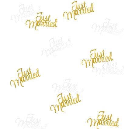 Tischkonfetti Just Married