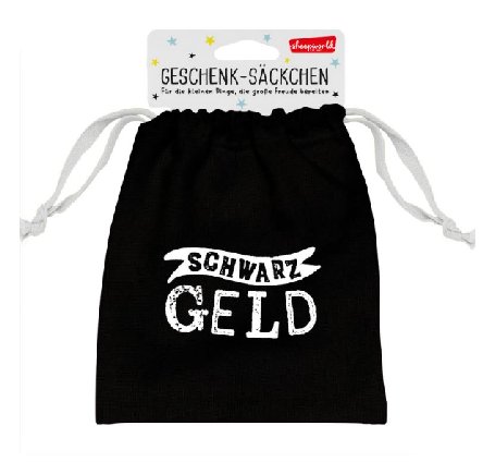 Geschenk S�ckchen Schwarzgeld