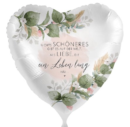 Hochzeit Folienballon Romantik, 71 cm
