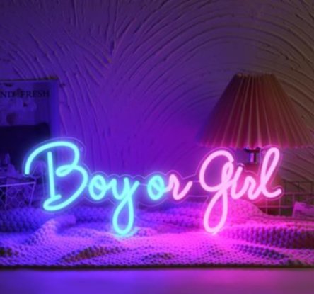 Neonlicht Boy or Girl - Genderparty