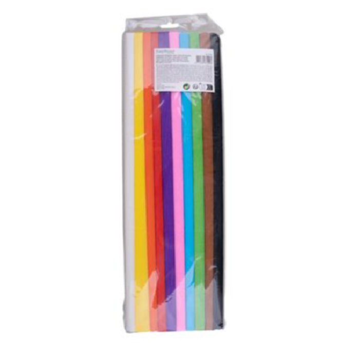 Krepppapier-Mixfarben 10 St�ck, 50 x 200 cm