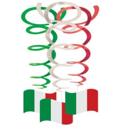 Italien Spiral Girlanden, 3 St�ck