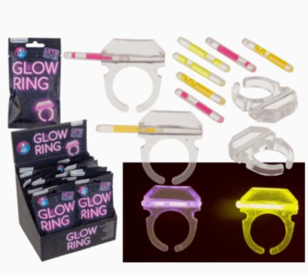 Leuchtring - Glow in the Dark, 6er Set