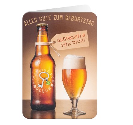 Gl�ckwunschkarte zum Geburtstag