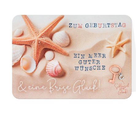 Gl�ckwunschkarte zum Geburtstag