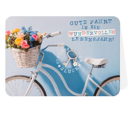 Gl�ckwunschkarte zum Geburtstag