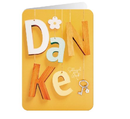 Gl�ckwunschkarte Danke