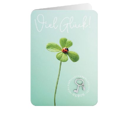 Gl�ckwunschkarte Viel Gl�ck