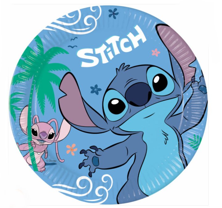 Teller Stitch und Angel, 8 Stck