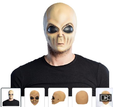Latexmaske Alien