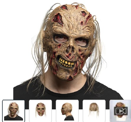 Latex Kopfmaske Zombie Grumble