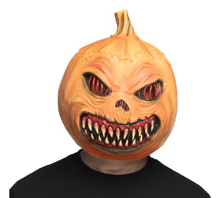 Latex Maske K�rbis Monster