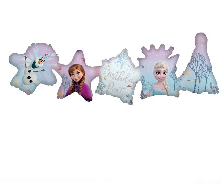 Folienballon Frozen Birthday Par