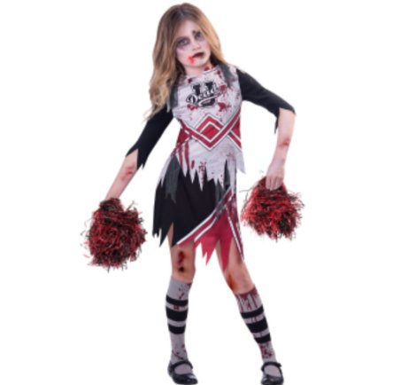 Kinderkostm Zombie Cheerleader, 9-10 Jahre