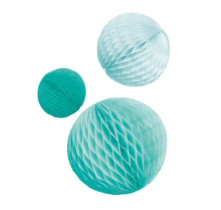 Wabenball-Dekorationen, 3 Stck