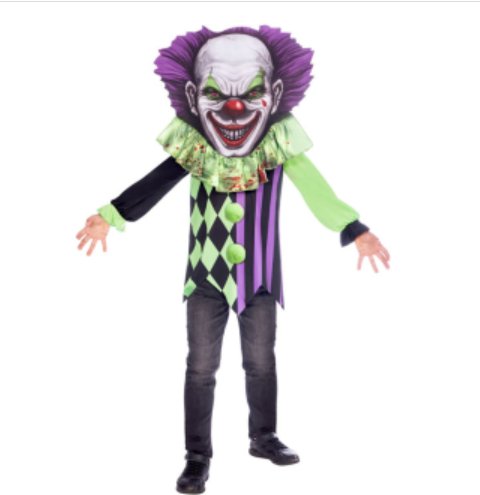 Kinderkostm Scary Clown 8-10 Jahre