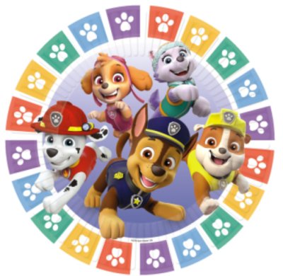 Paw Patrol Pappteller, 8 Stck