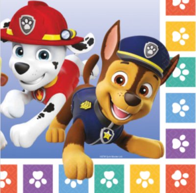 Paw Patrol Papier Servietten