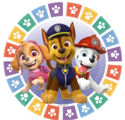 Paw Patrol Pappteller, 8 Stck