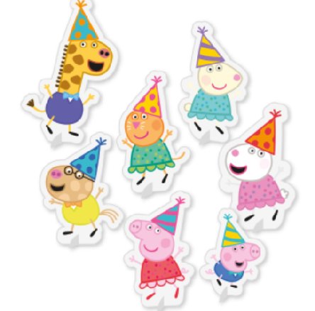 Tischdekorations-Set Peppa Pig, 7-tlg.