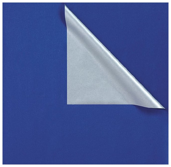 Geschenkpapier auf Rolle blau/silber