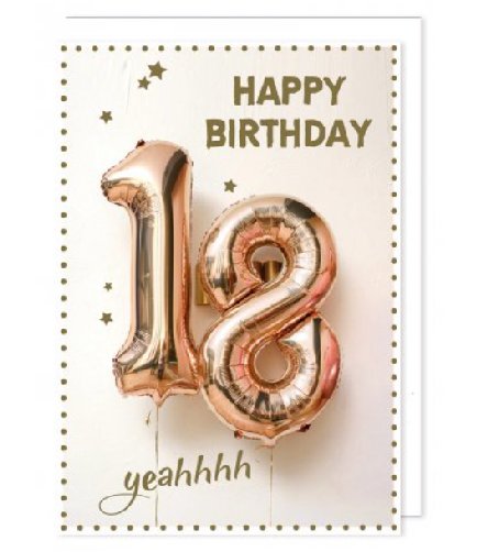 Avan la Vie - A4 Karte zum 18.Geburtstag