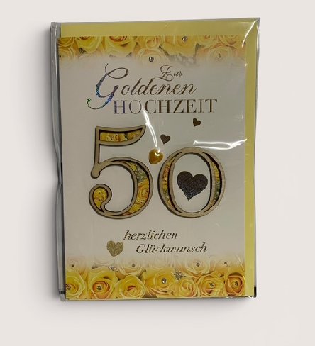 Goldene Hochzeit Gl�ckwunschkarte