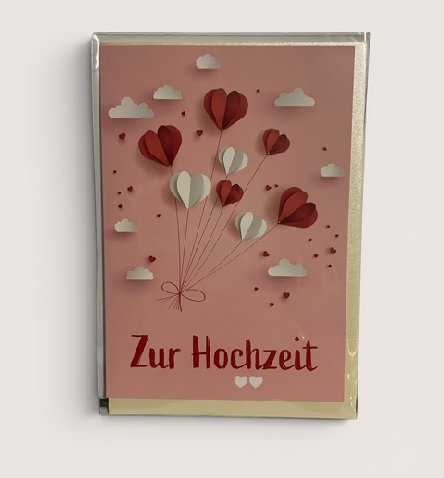 Gl�ckwunschkarte zur Hochzeit