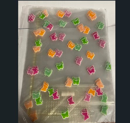 Cellophant�ten mit Schmetterlingen, 10 St�ck