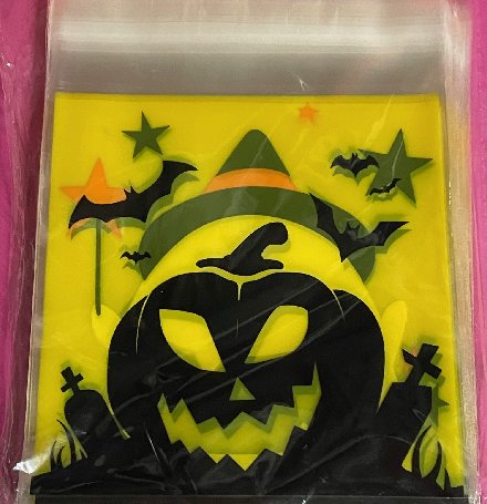 Halloween Cellophantten, selbstklebend, 100