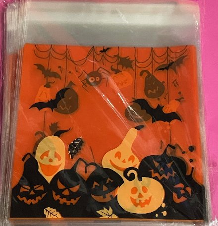 Halloween Cellophantten, selbstklebend, 100