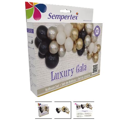 Luftballonbausatz Set Luxus Gold