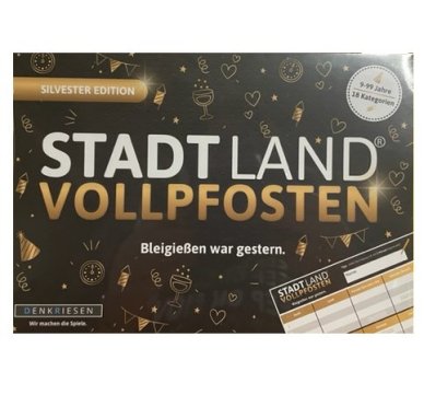 Stadt Land Vollpfosten Silvester Edition