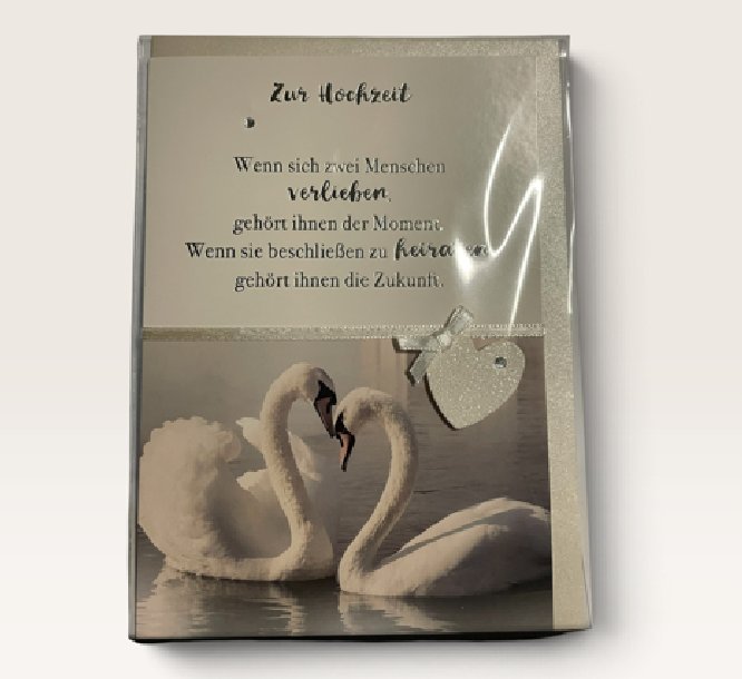Gl�ckwunschkarte zur Hochzeit